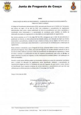 AVISO - Publicita&ccedil;&atilde;o do In&iacute;cio do Procedimento