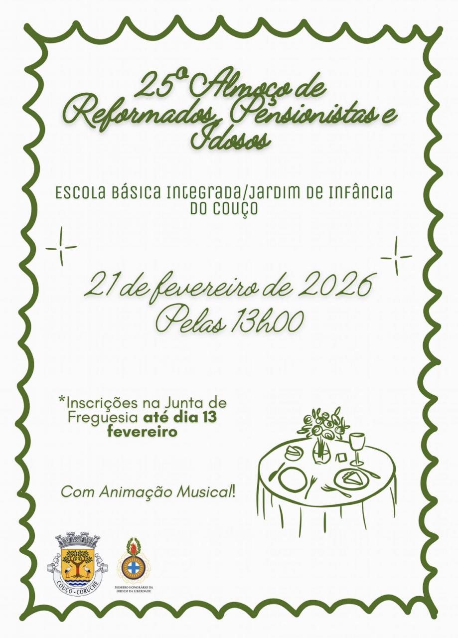 25&ordm; Almo&ccedil;o de Reformados, Pensionistas e Idosos